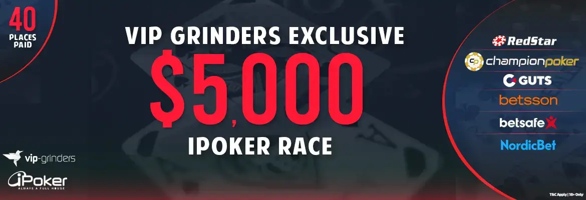 Exclusive $5,000 iPoker Race em Março 2024
